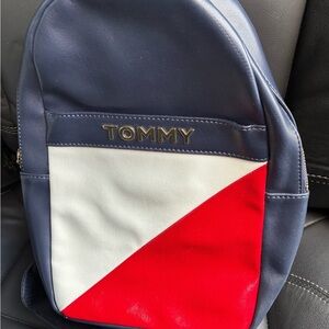 Tommy Hilfiger Blue and Red Backpack